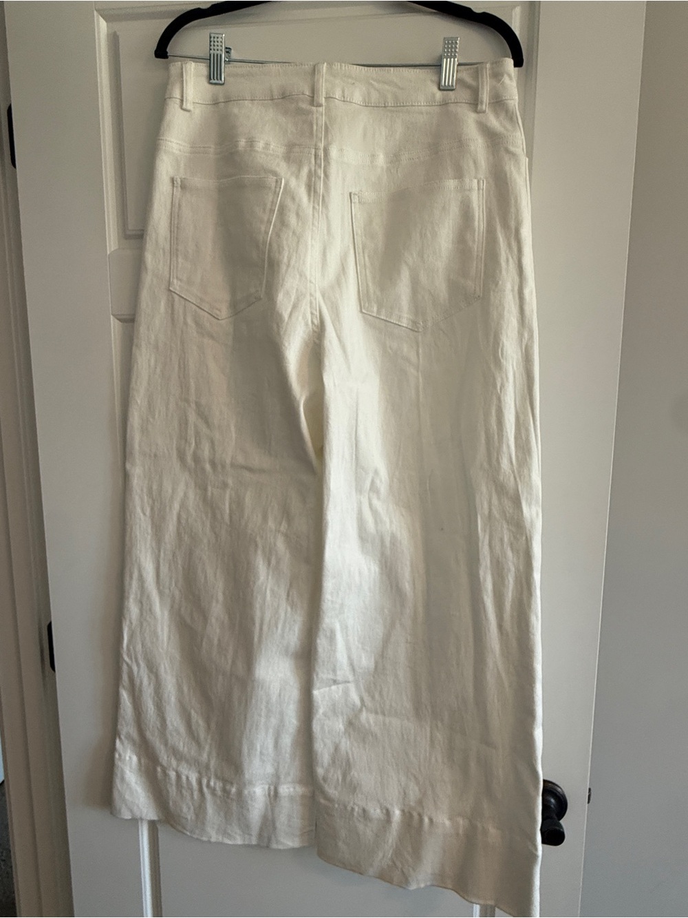 Entro High-Waist Wide-Leg Pants in White - Picture 3 of 4